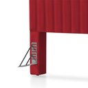 Ver imagem 4 de Cabeceira Cama Box Casal 1,40m Estofada Havai Veludo Vermelho