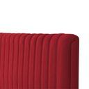 Ver imagem 3 de Cabeceira Cama Box Casal 1,40m Estofada Havai Veludo Vermelho