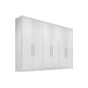 Ver imagem 1 de Guarda Roupa Casal 6 Portas e 8 Gavetas Robust Plus Branco - Novo Horizonte