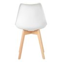 Ver imagem 6 de Kit C/ 6 Cadeiras Leda Eiffel Wood Saarinen Branca