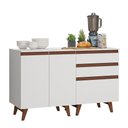 Ver imagem 3 de Kit com Dois Balcões de Cozinha 2 Portas 3 Gavetas (com Tampo) Branco Reims Madesa
