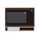 Ver imagem 4 de Painel Home Suspenso Jurerê 1.36 para Sala de Tv até 55 Polegadas Nogueira Off White Matte Colibri