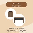 Ver mais imagens de Conjunto Plataforma de Escritório para 6 Pessoas com 6 Mesas e Gaveteiros Suspenso Individuais Marrom/Nogal/Preto Artany