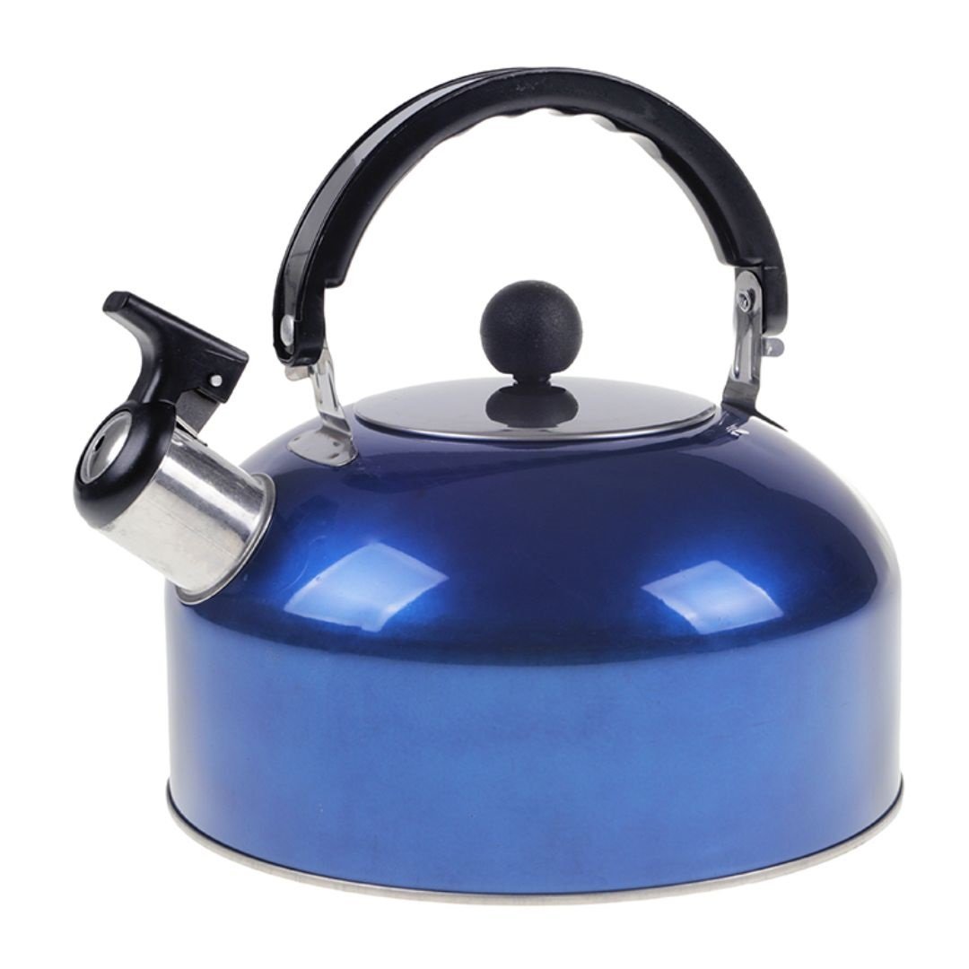 Chaleira Inox, Chá, Café, com Apito, 1,8 Lts - Azul - 1