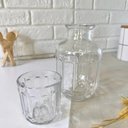 Ver imagem 3 de Garrafa Lyor 500ml Moringa Vidro Cristal Sortido com Copo Tampa 145ml Água Bebidas
