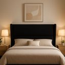 Ver imagem 1 de Cabeceira de Cama Box Diamond Infantil Solteiro 90cm Estofada Boucle Preto