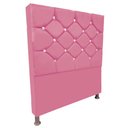 Ver imagem 2 de Cabeceira para Cama de Solteiro Kassi Suede:Rosa