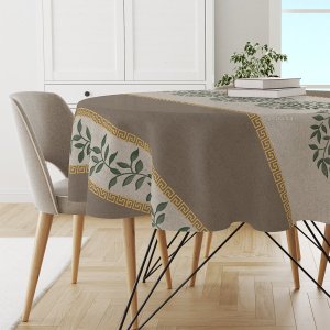 Toalha Mesa Plástica Térmica Grega 4 Lugares Redonda