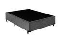 Ver imagem 1 de Base Cama Box Casal 1,38 x 1,88 x 0,28 Suede Amassado Lobbox - Cinza