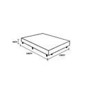 Ver imagem 5 de Base Cama Box Casal 1,38 x 1,88 x 0,28 Suede Amassado Lobbox - Cinza