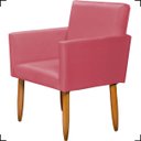 Ver imagem 4 de Kit Namoradeira Decorativa Para Sala Nina + 4 Poltronas Para Recepção Manicure Suede