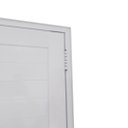 Ver imagem 5 de Porta Lambril de Alumínio Branco 210x90 com Maçaneta e Friso 3 Fechaduras Tetra Linha 30 - Esquerda