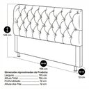 Ver imagem 4 de Cabeceira Cama Box King Size Sarah 195cm com Frame Bouclê Cinza Claro - Abmaza
