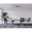 Ver imagem 3 de Plafon de Sobrepor Perfil Led 96w Design Moderno Quarto Sala Escritorio Bivolt:preto - Luz Branca Fr