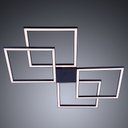 Ver imagem 2 de Plafon de Sobrepor Perfil Led 96w Design Moderno Quarto Sala Escritorio Bivolt:preto - Luz Branca Fr