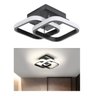 Lustre de Teto Led para Banheiro 24x20x12,5cm - Preto - 9