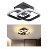Lustre de Teto Led para Banheiro 24x20x12,5cm - Preto - 5