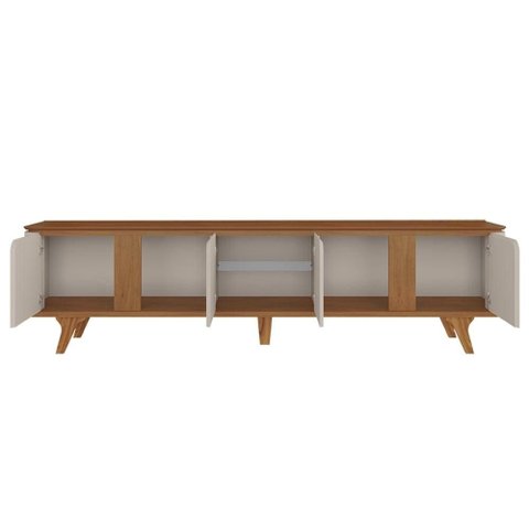 Rack Bancada Tv 60 Pol 217cm Orgânico Valen Cedro/off C14 - Mpozenato