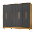 Ver imagem 3 de Guarda Roupa Casal Grande Amplo 233cm para Dormitorio Premium