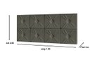 Ver imagem 2 de Painel Cama Box Suspenso Tokyo com Botão Queen 1,60 Cor Cinza - JM Casa dos Móveis