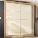 Ver imagem 1 de Guarda-roupas Casal 2 Portas de Correr 4 Gavetas Dallas Multimóveis Mp4313 Off White