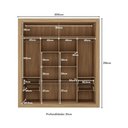 Ver mais imagens de Guarda-roupas Casal 2 Portas de Correr 4 Gavetas Dallas Multimóveis Mp4313 Off White