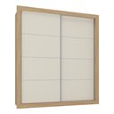 Ver imagem 2 de Guarda-roupas Casal 2 Portas de Correr 4 Gavetas Dallas Multimóveis Mp4313 Off White