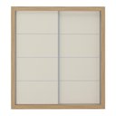 Ver imagem 7 de Guarda-roupas Casal 2 Portas de Correr 4 Gavetas Dallas Multimóveis Mp4313 Off White