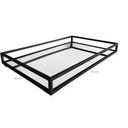 Ver imagem 5 de Bandeja Decorativa Espelhada Grande 55x35cm Ms Aramados Preta