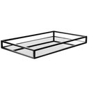 Ver imagem 3 de Bandeja Decorativa Espelhada Grande 55x35cm Ms Aramados Preta