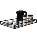 Ver imagem 2 de Bandeja Decorativa Espelhada Grande 55x35cm Ms Aramados Preta