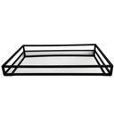 Ver imagem 1 de Bandeja Decorativa Espelhada Grande 55x35cm Ms Aramados Preta