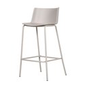 Ver imagem 2 de Kit 2 Banquetas Ipanema Alta Fratini 96 Cm (altura) em Polipropileno Base em Aço Nude