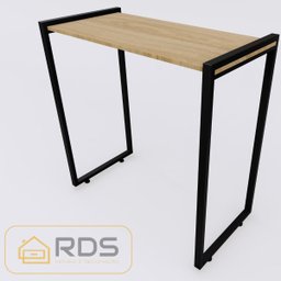 Mesa Buffet Balcão Aparador Bella com Pés Preto 90x45x90:freijó - 2 Mesa Buffet Balcão Aparador Bella com Pés Preto 90x45x90:freijó - 2