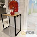Ver imagem 5 de Mesa Buffet Balcão Aparador Bella com Pés Preto 90x45x90:freijó
