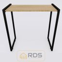 Ver imagem 1 de Mesa Buffet Balcão Aparador Bella com Pés Preto 90x45x90:freijó