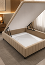 Ver imagem 2 de Box Bau Casal 1,38 x 1,88 Luxo em Suede