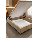 Ver imagem 2 de Box Bau Casal 1,38 x 1,88 Luxo em Suede