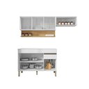Ver imagem 3 de Cozinha Compacta Line 7 Portas 1 Gaveta MDF 120cm Kit'S Paraná