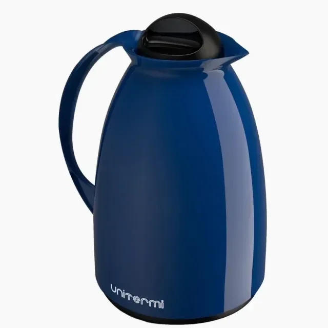 Garrafa Térmica Café Água Tereré Chá 650ml Pequena Vintage:azul