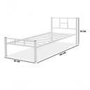 Ver imagem 3 de Cama Solteiro De Ferro Aço C/colchão 1,88x0,88 branco