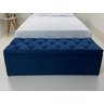 Baú Estofado Casal Modelo em Capitonê 140x50x45cm Azul Marinho - Materiais de Alta Qualidade - 3