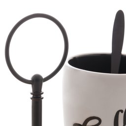 Cj 2 Canecas P/Café C/Colher e Suporte de Bambu Coffee Time Lyor - 3