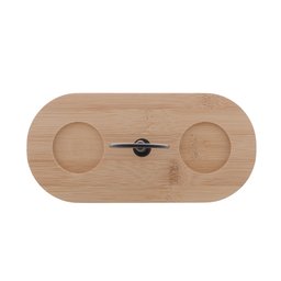 Cj 2 Canecas P/Café C/Colher e Suporte de Bambu Coffee Time Lyor - 9