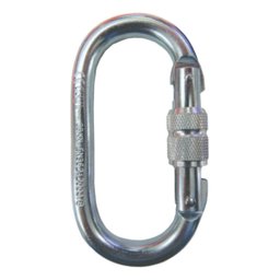 3 Mosquetão 25kn Aço Oval Alpinismo Trabalho Altura Rapel - 3