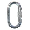 3 Mosquetão 25kn Aço Oval Alpinismo Trabalho Altura Rapel - 3