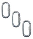 Ver imagem 1 de 3 Mosquetão 25kn Aço Oval Alpinismo Trabalho Altura Rapel