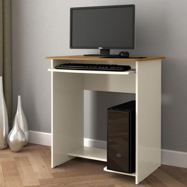 Mesa Escrivaninha / Mesa Computador Prática New Notebook com Suporte ...