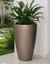 Ver imagem 2 de Vaso de Fibra de Vidro Roma m 70cm Brilhantes e Foscos Decorativo Bronze Fosco