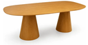 Ver imagem 4 de Mesa de Jantar Orgânica Essenza Duo Cone 200x120cm em MDF Freijó